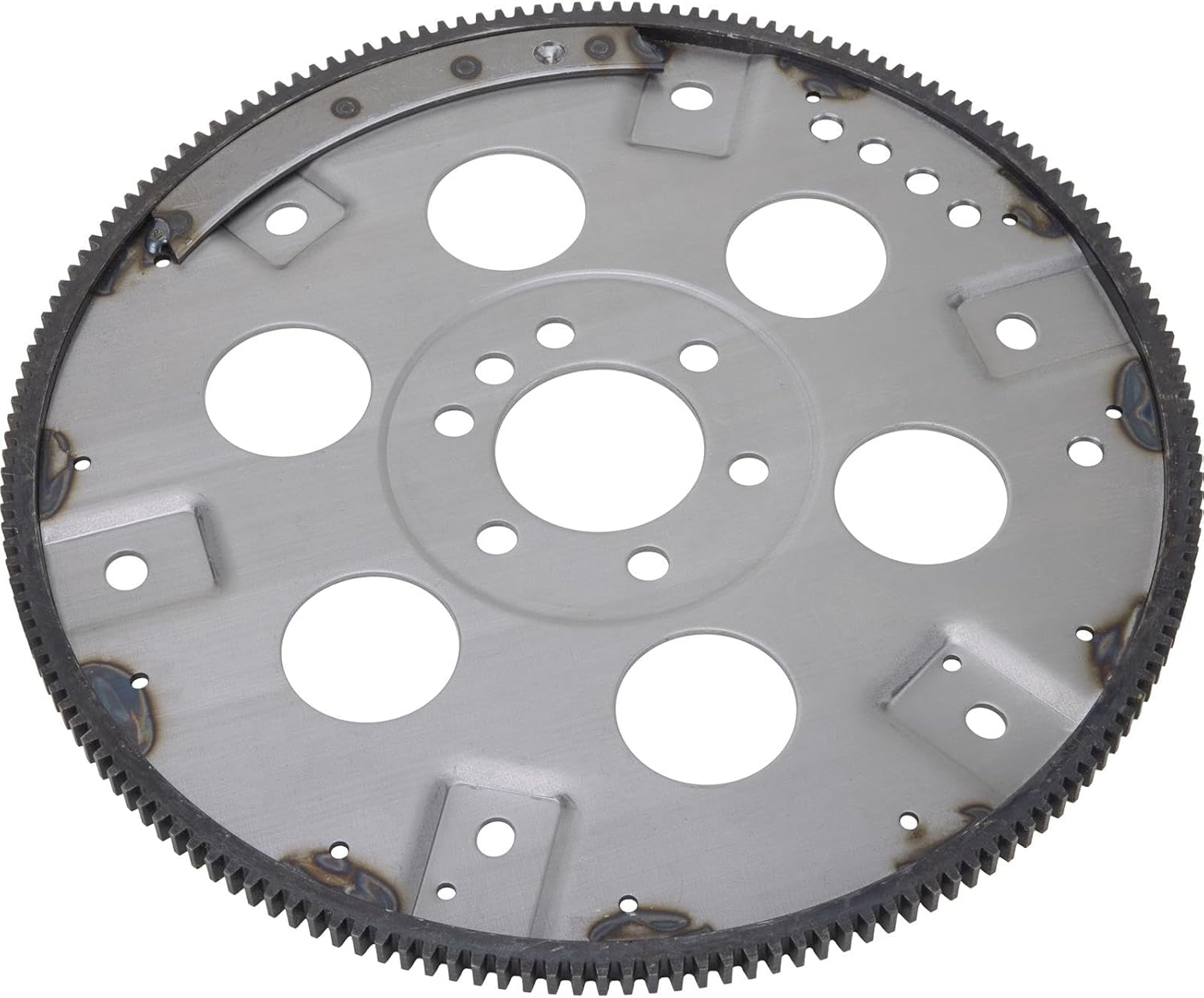 Speedway Motors Flexplate 168 Tooth Compatible with Chevy Small Block 400 Engine Two Piece Rear Main Seal External Balance Dual Bolt Pattern Non SFI