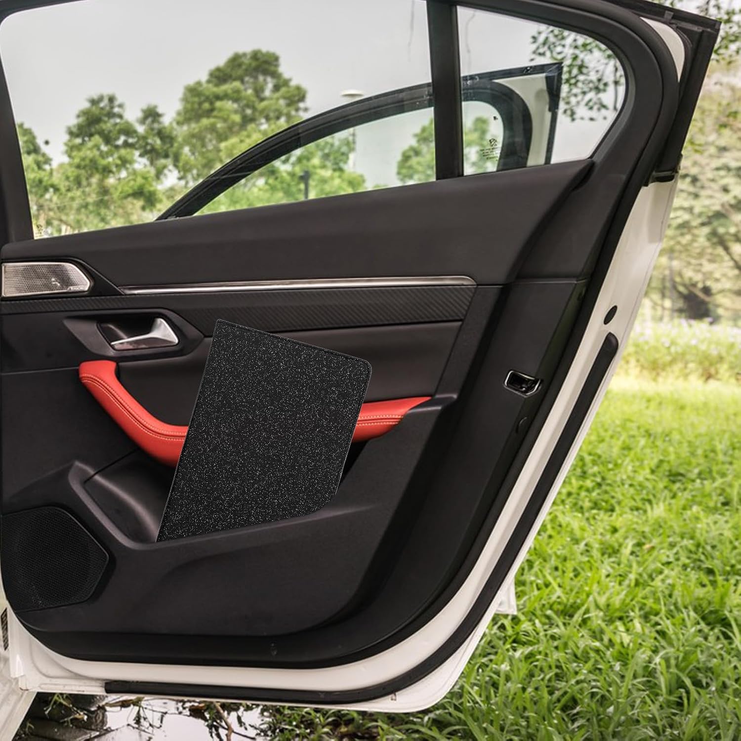 PU Leather Protective Case Car Registration Holder with Compartments