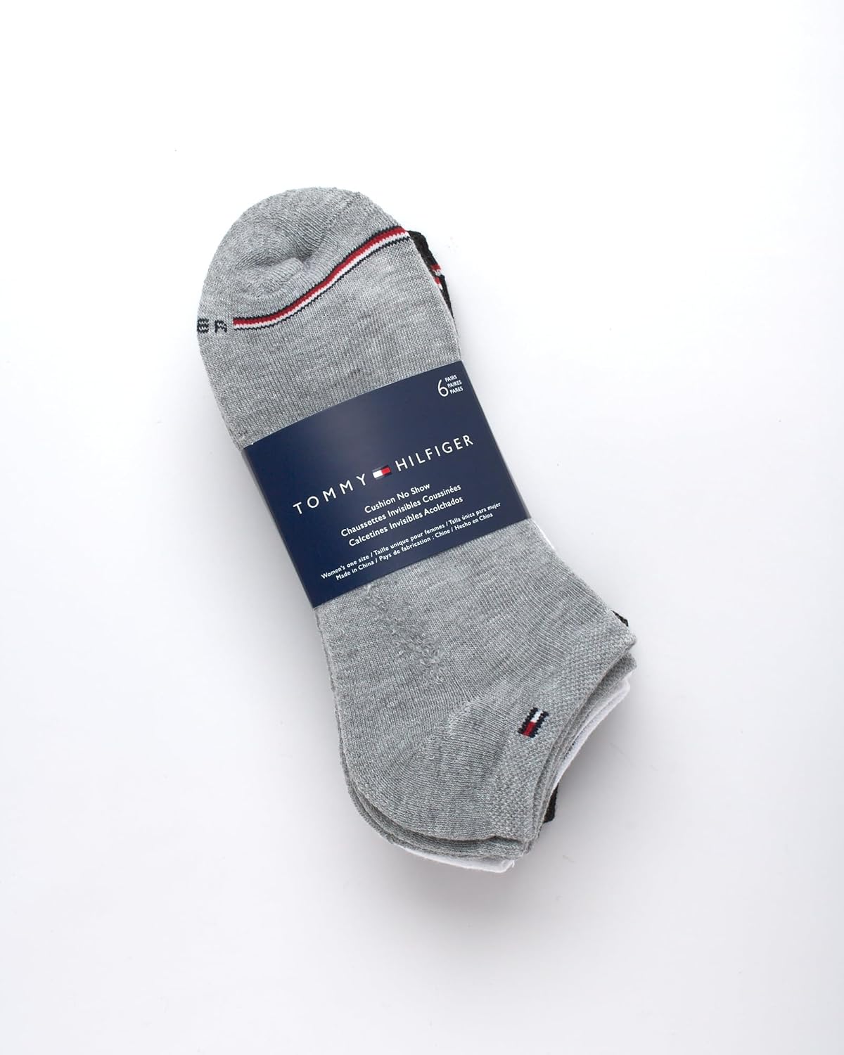 Tommy Hilfiger Womens No Show Socks - 6 Pack Cotton Blend Cushioned Low Cut Socks for Women for Sneakers and Loafers - Image 3
