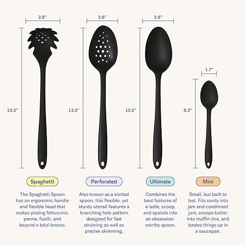 Miniatura 3 de GIR Cuchara de silicona Get It Right, herramienta de cocina de alta resistencia al calor, utensilios de cocina no tóxicos para utensilios de cocina