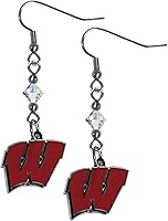 Vista 28 de Siskiyou Sports Pendientes colgantes de cristal de la NCAA