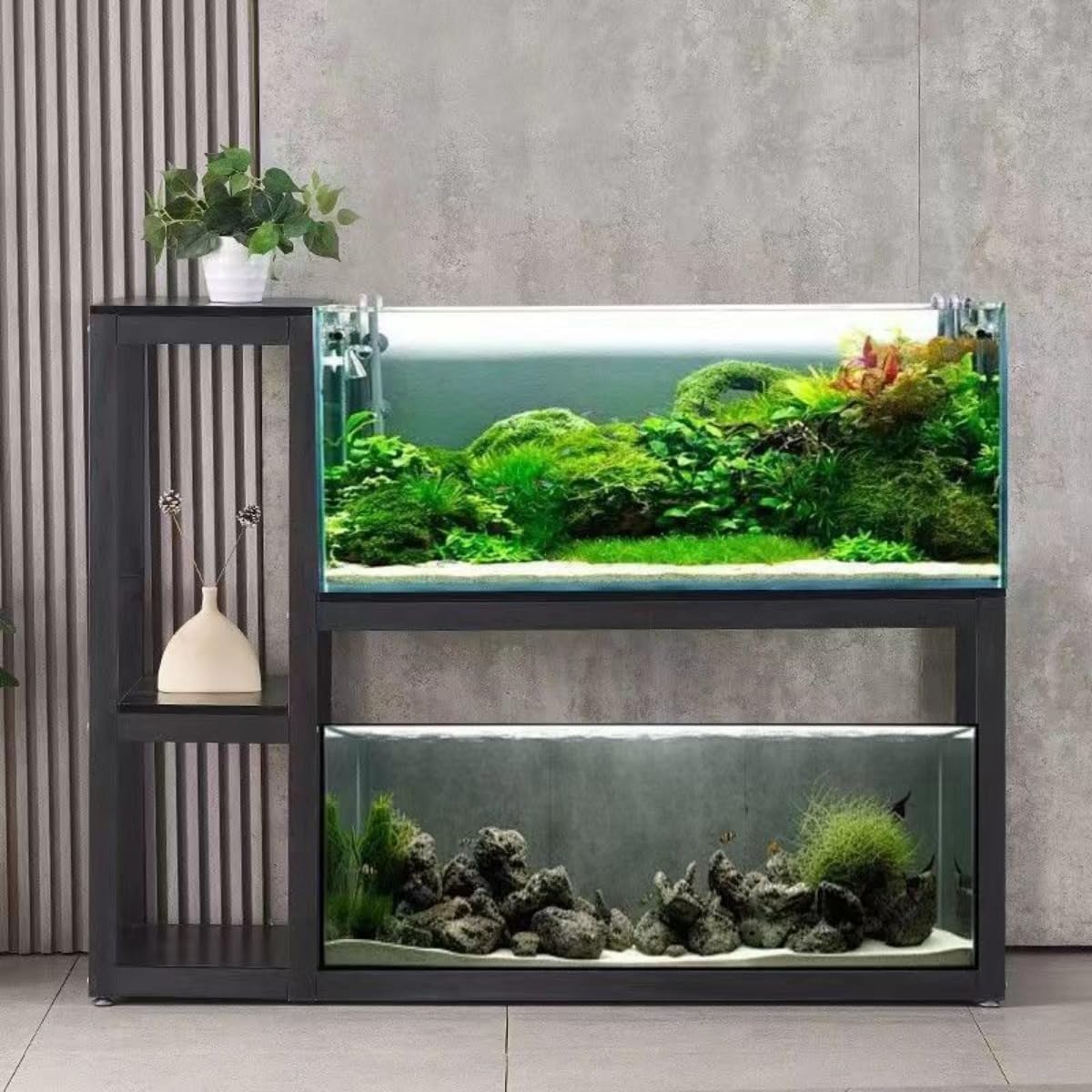 木製 ハンドメイド 🎽 水槽台 アクアラック 金魚 ベンチ 棚 シェルフ