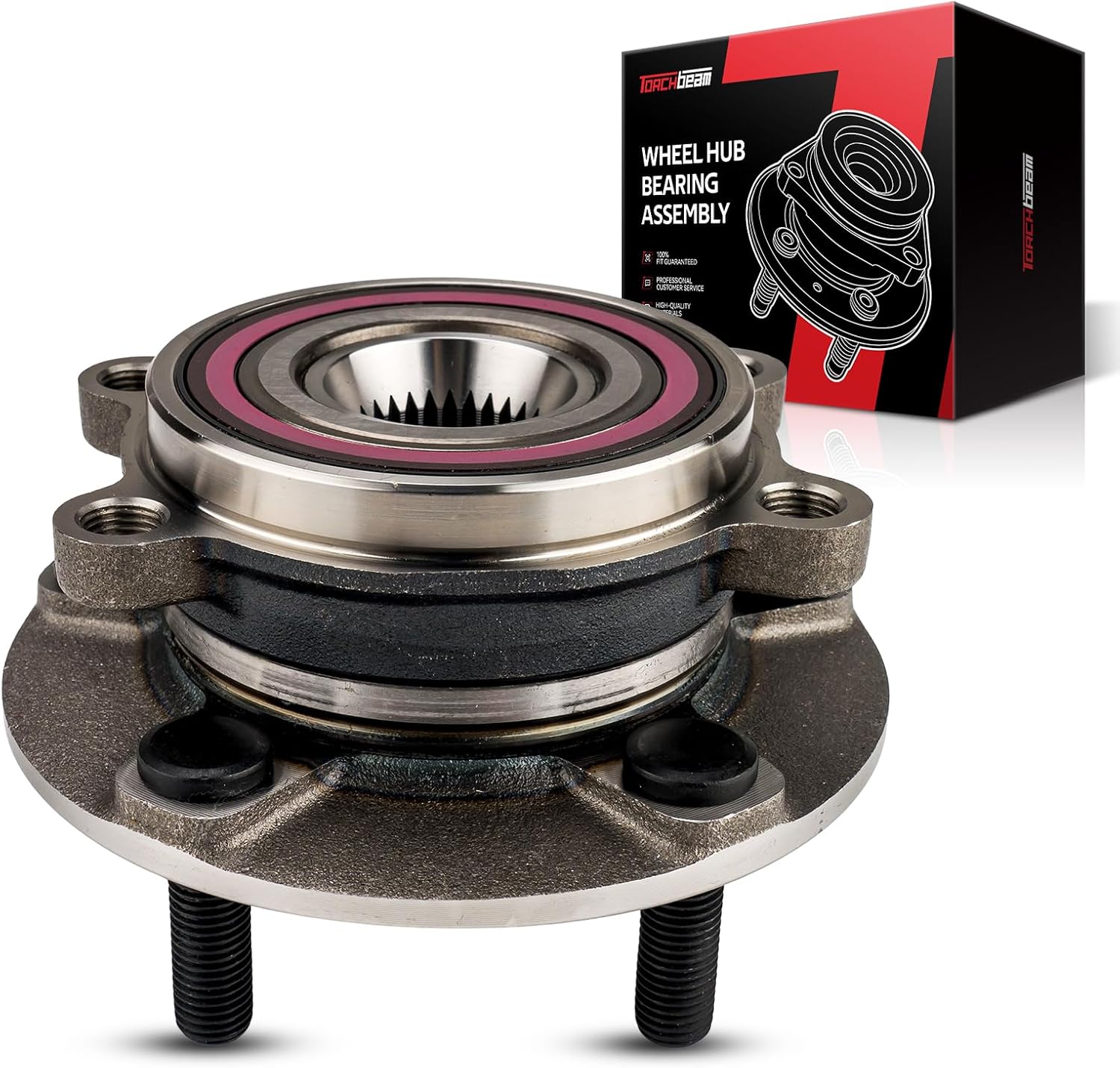 Torchbeam 1PC Front Wheel Hub Bearings for 2013-2022 Mazda CX-5, 2014-2019 Mazda 6 5 Lug 513347