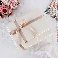 Vista 4 de NESCCI Papel de Regalo Blanco Roto Mate, Papel de Brillo Perlado de Color Sólido, Papel de Regalo, Perfecto para Bodas, Día de San Valentín