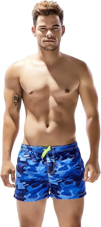 SEOBEAN Mens Sport Swimwear Bathing Trunk Boxer Beach Board Shorts