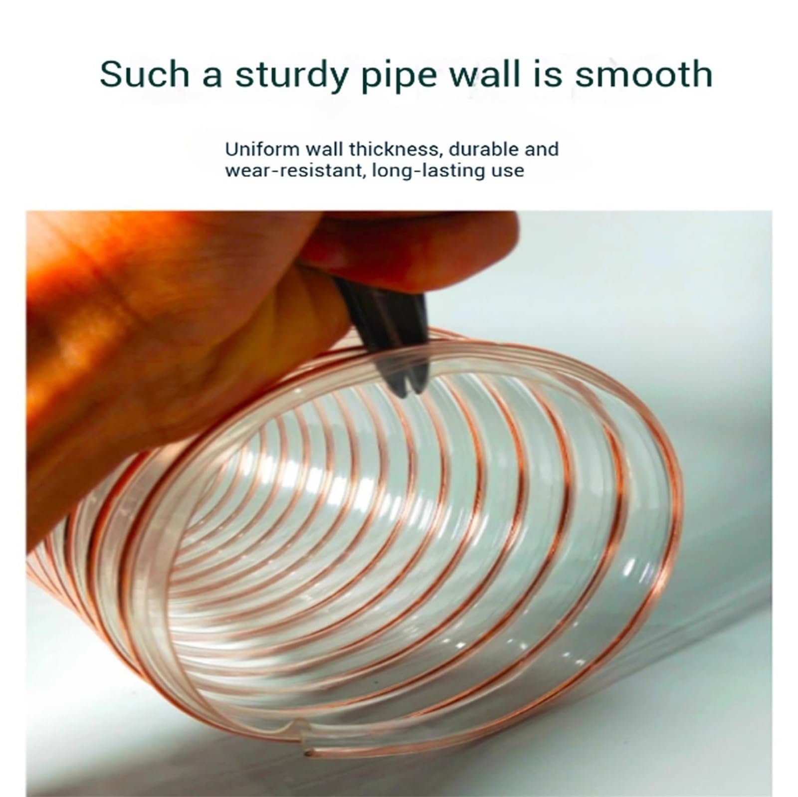 Générique Tuyau de Ventilation Flexible en polyuréthane (PU), épaisseur de paroi 0,93 mm, utilisable comme aspirateur Industriel, de 40 °C à +90 °C(90mm)