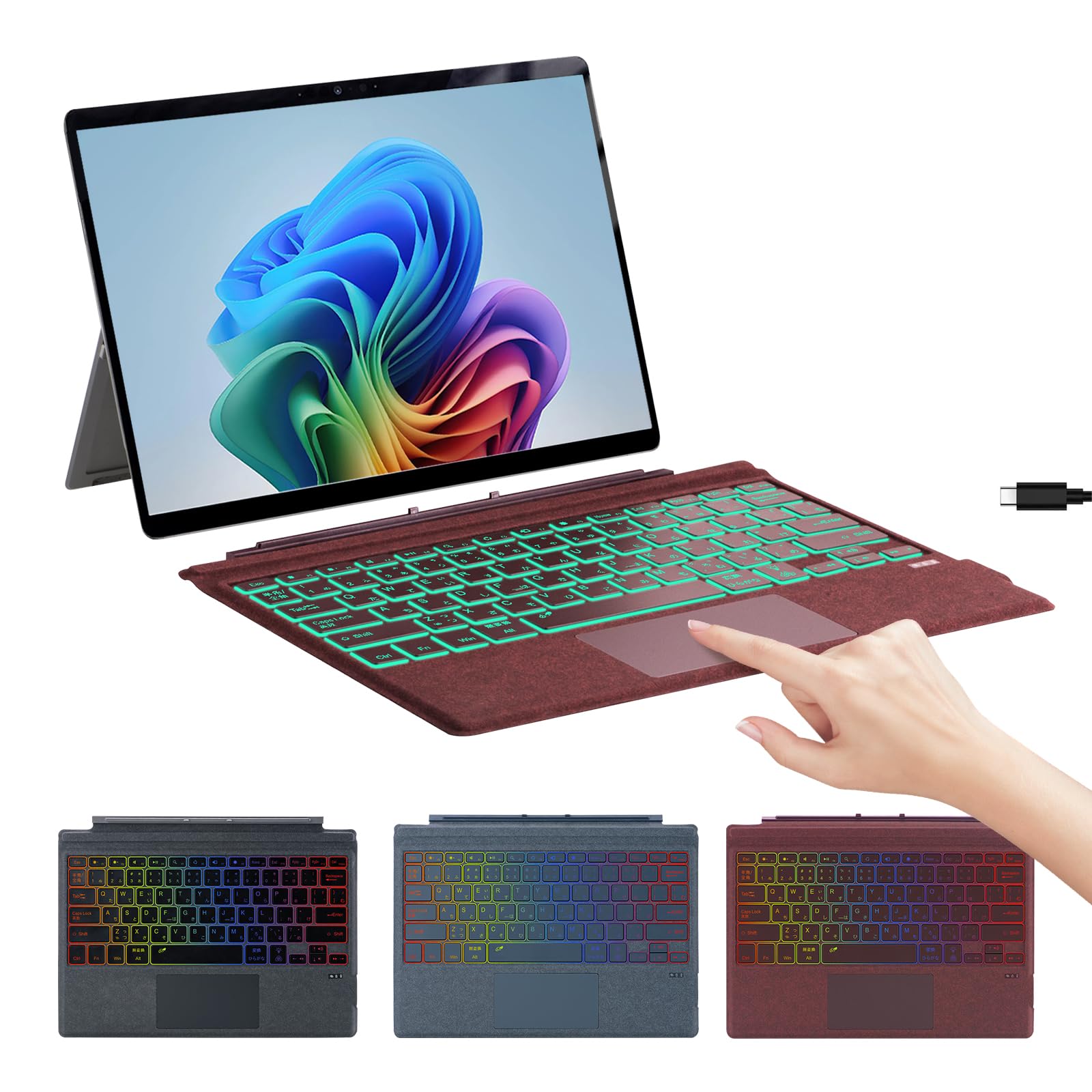 Amazon.co.jp: 【超軽量・超薄型】Aulaiiex Surface Pro キーボード 