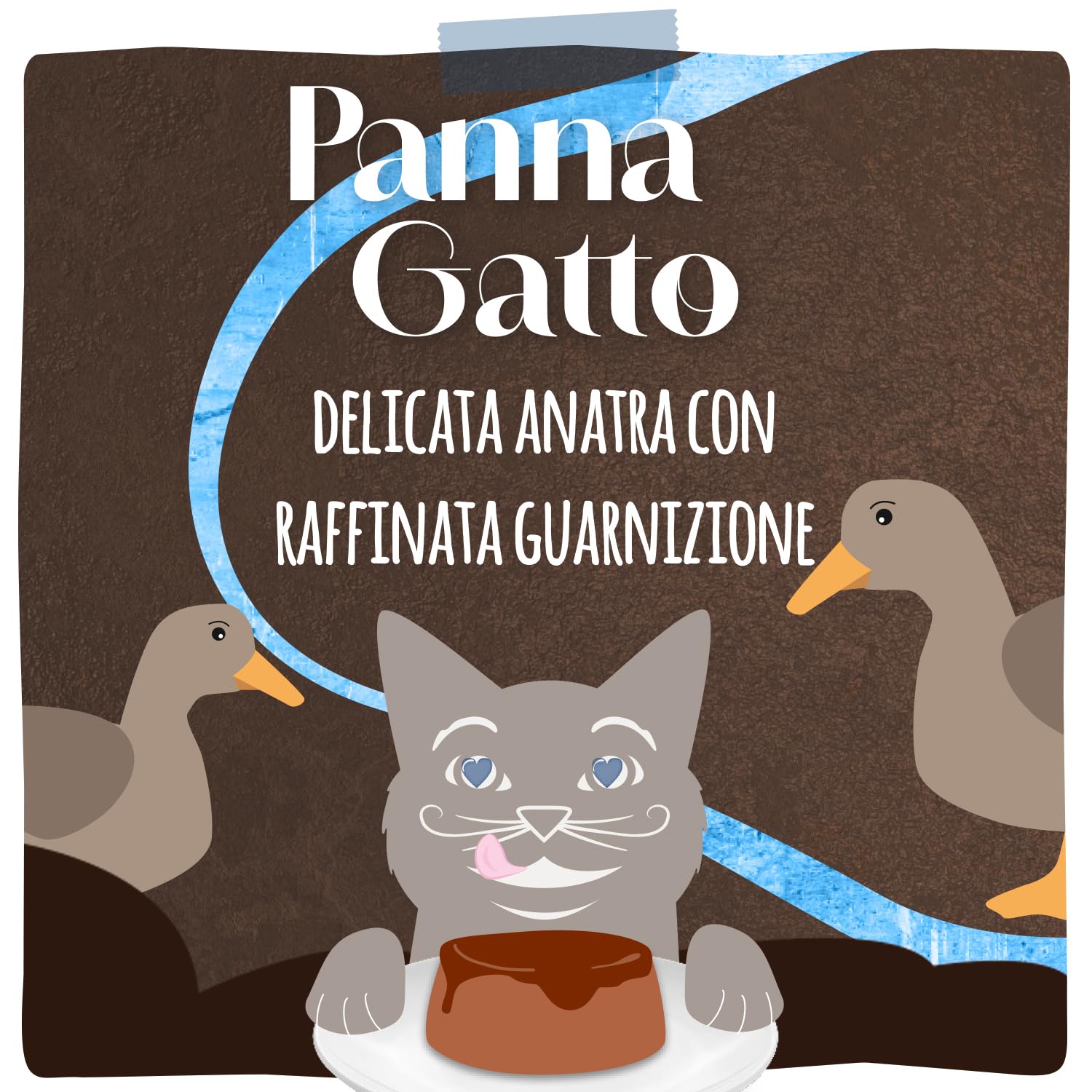 MjAMjAM - Cibo umido Premium per gatti - Panna Gatto - Delicata anatra con raffinata guarnizione, confezione da 1 (2x80g), senza cereali