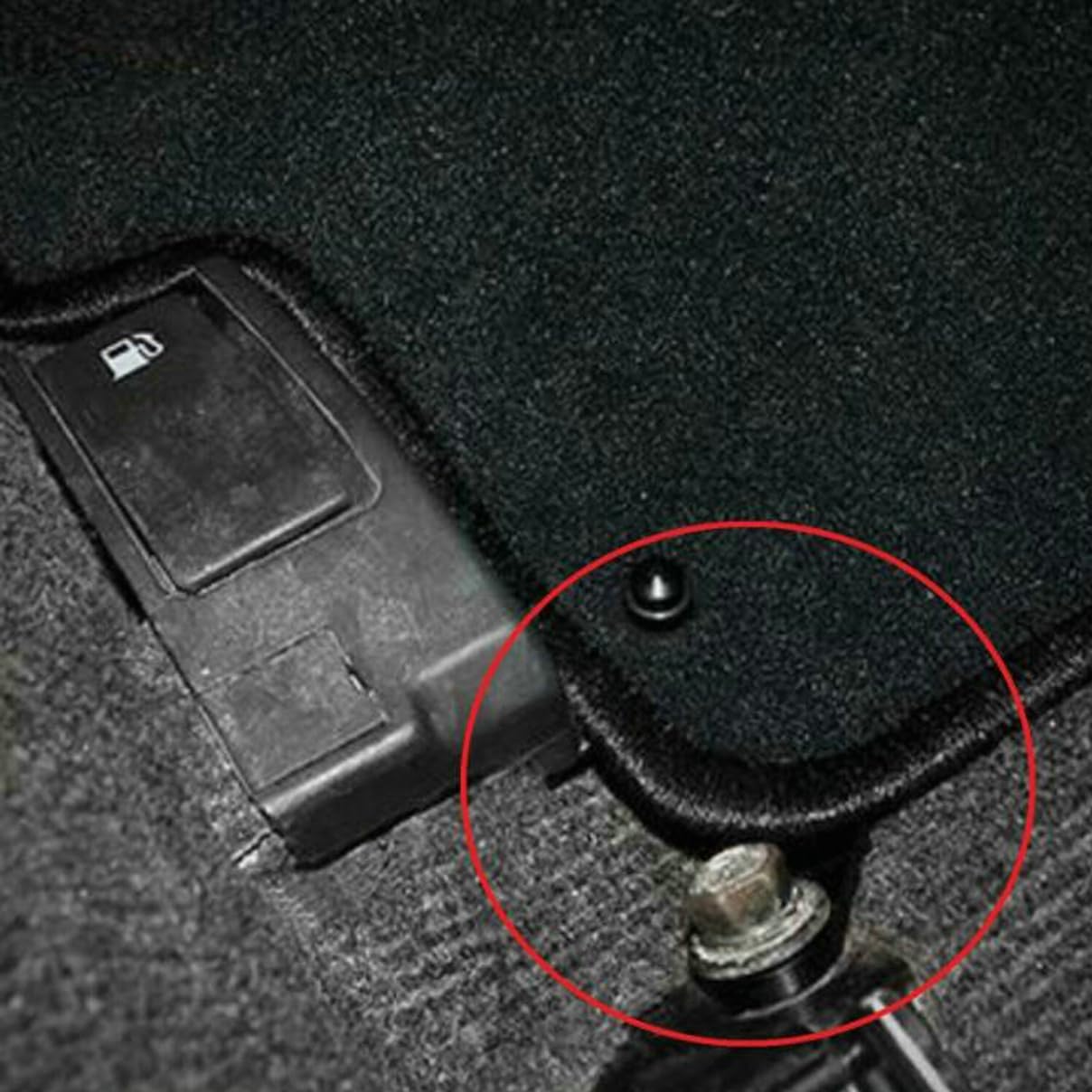 Floor Mat Bracket Aluminum for Subaru Impreza WRX 2002-2007, for STi 2004-2007 Driver Side Carpeted Retention Prevents mat from Moving