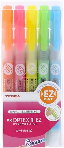 Zebra OPTEX 1 EZ WKS11-5C Marcador fluorescente (5 colores)