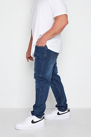 BadRhino Big and Tall Stretch Jeans Indigo