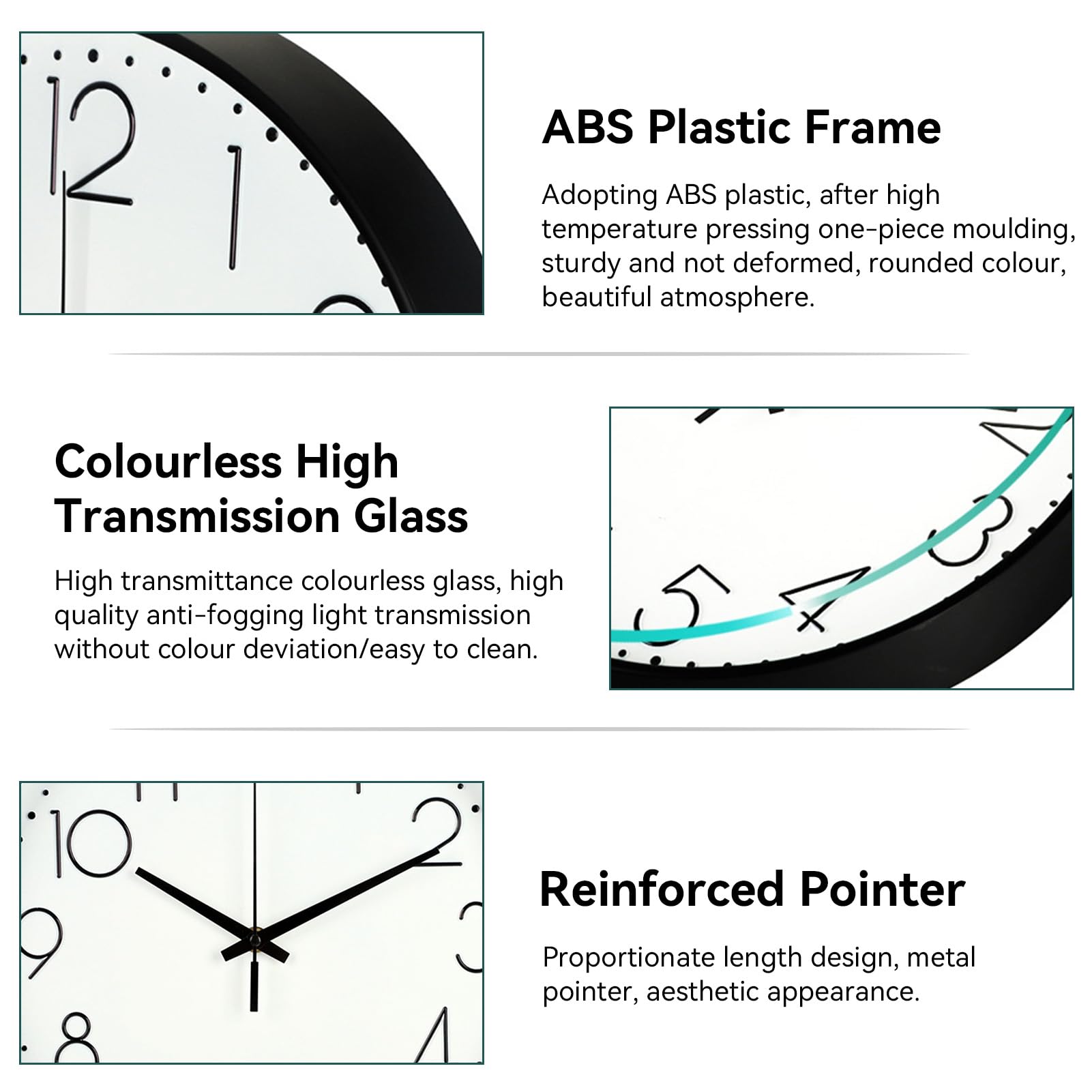 Horloge Murale Pendules Murales Sans Tic-Tac Horloge Murale Design