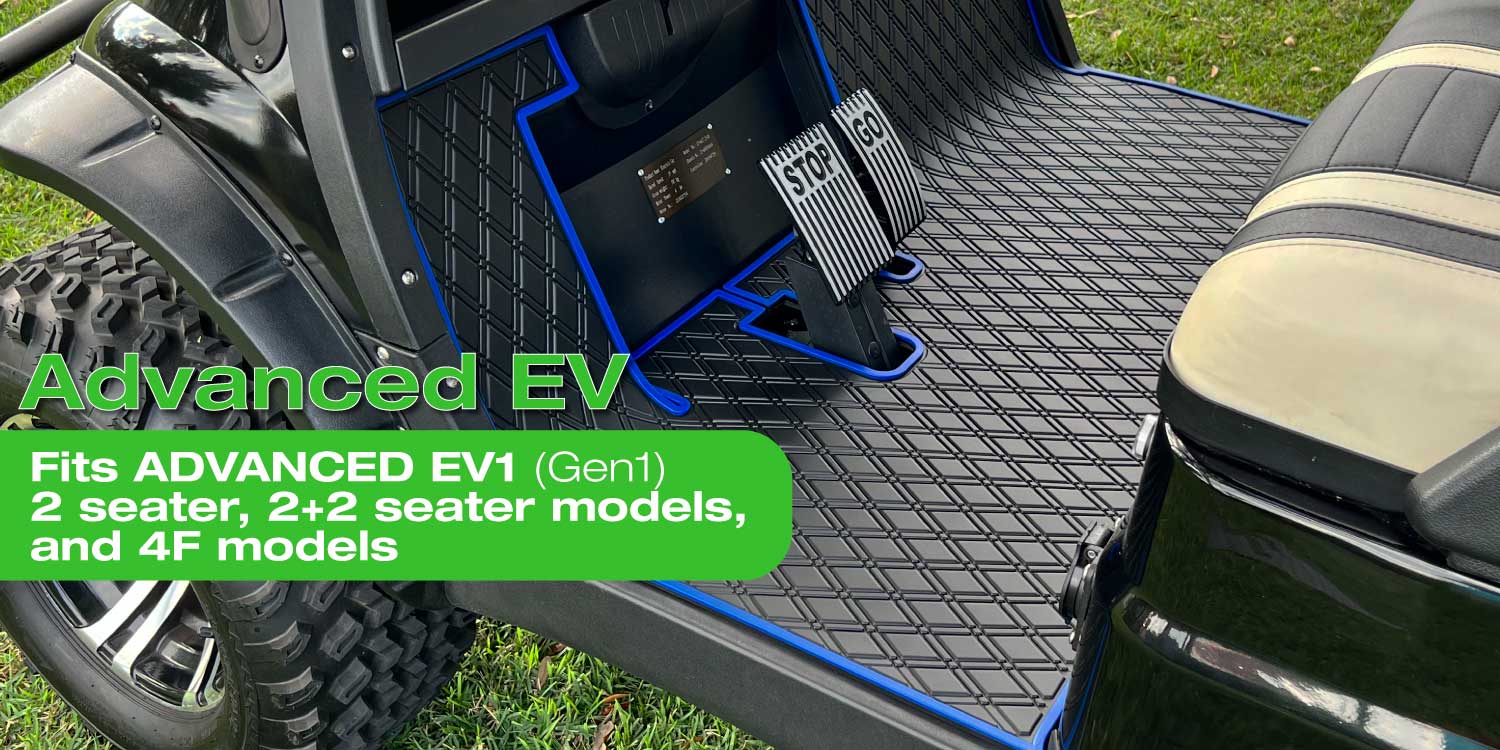 Amazon.com: Xtreme Golf Cart Mats 2-Piece Floor Mat Compatible