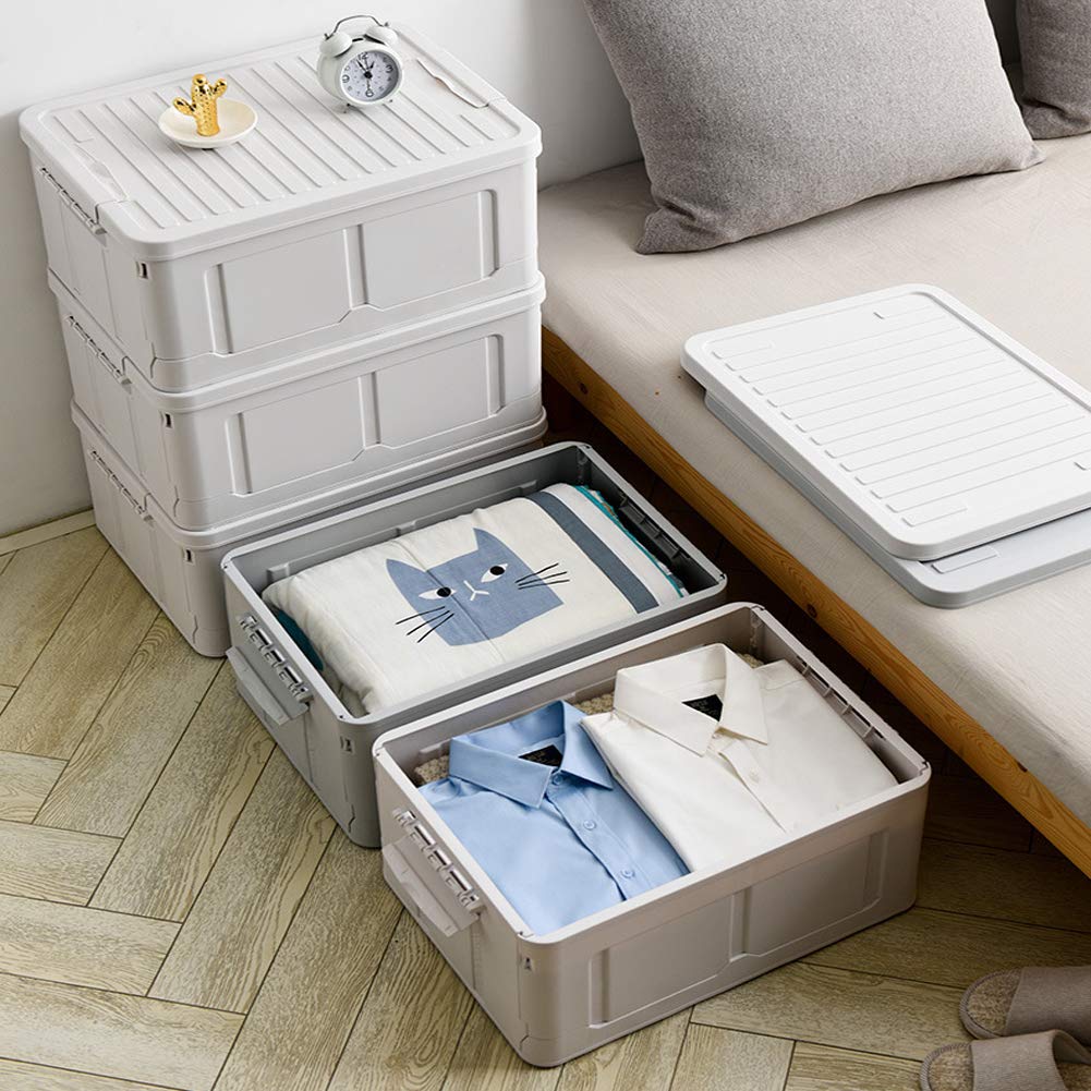 折り畳み式 収納ボックス コンテナ 収納ケース 衣装ケース 道具箱 引っ越しクッズ フタ付き 大容量 多機能 組立簡単 防塵 防カビ株式会社S＆L  防湿 車載用 Amazon｜折り畳み式 収納ボックス コンテナ 収納ケース 衣装ケース