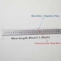 Vista 7 de 25 LED SMD 0805 pre-cableados (modo de luz: luz blanca intermitente) diodo emisor de luz micro LED + con accesorios de montaje
