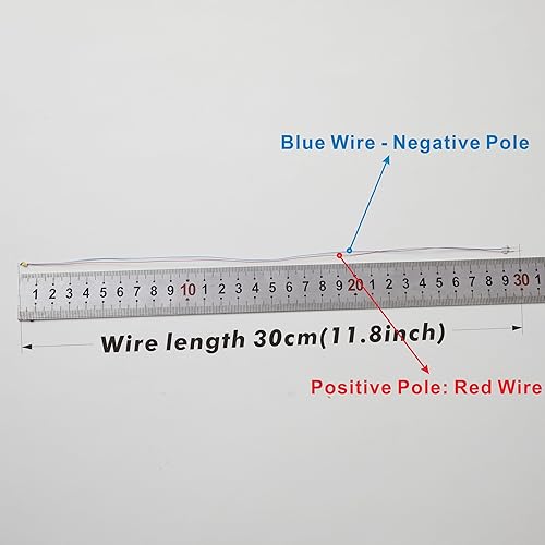 Miniatura 9 de 25PCS LED micro parpadeantes pre-cableados (modo de luz luz azul intermitente) 0805 SMD LED con accesorios de montaje para principiante modelo de