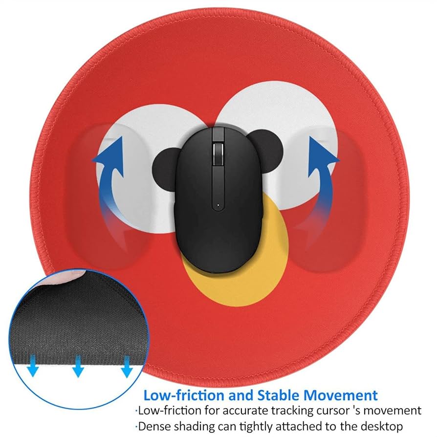 Amazon.co.jp: マウスパッド セサミストリート エルモ 円型