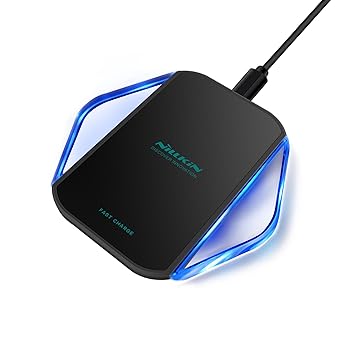 Wireless Charger, Nillkin Magic Cube Wireless Charging Pad [Fast Charge Version] for iPhone X / 8/8 Plus, Samsung S8 / S8 Plus/Note 8 and Other Qi Enabled Devices - Black