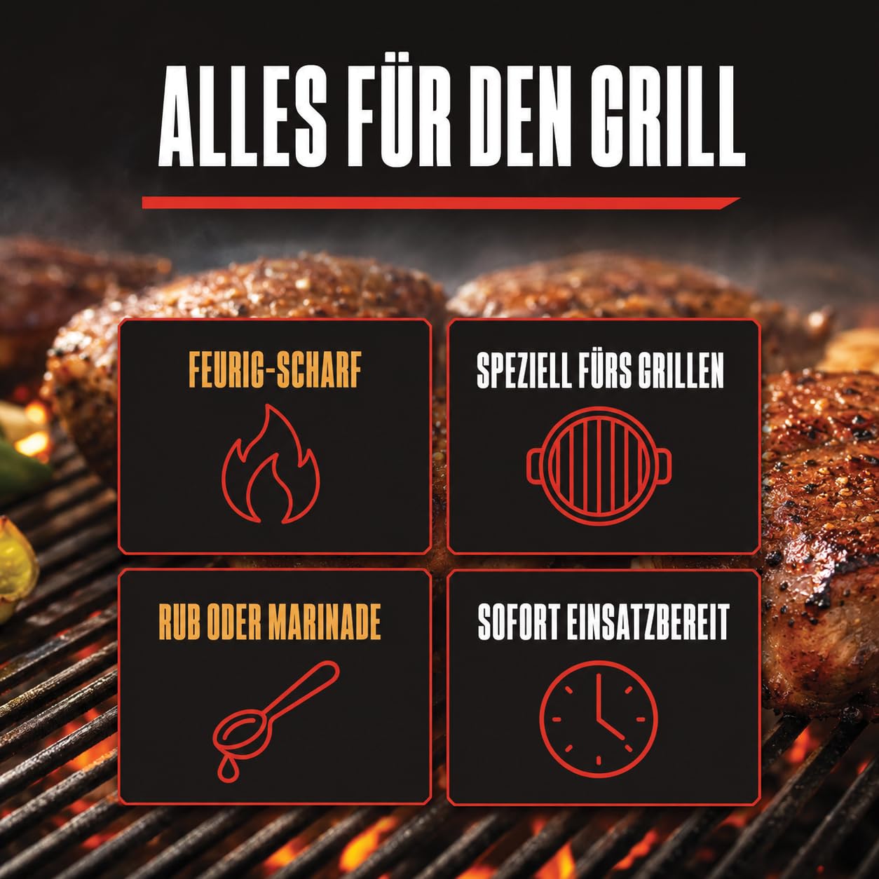 GiDeli Grillgewürz Scharf 2x5kg - Feurige & Aromatische Gewürzmischung für den Grill - Ideal für Schweinenacken, Rippchen, Geflügel & Schaschlik - Trockenmarinade & Rub - Sofort Einsatzbereit