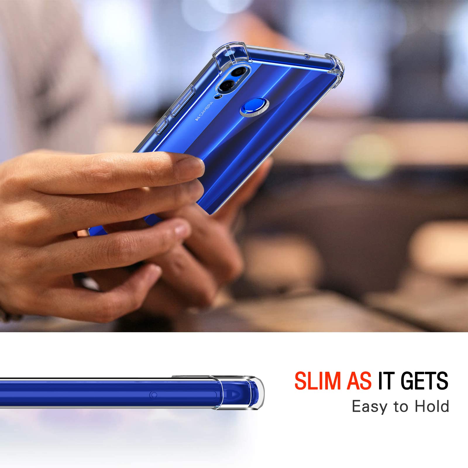 iVoler Cover per Huawei Mate 10 Lite, Custodia Trasparente per Assorbimento Degli Urti con Paraurti in TPU Morbido, Sottile Morbida in Silicone TPU Protettiva Case