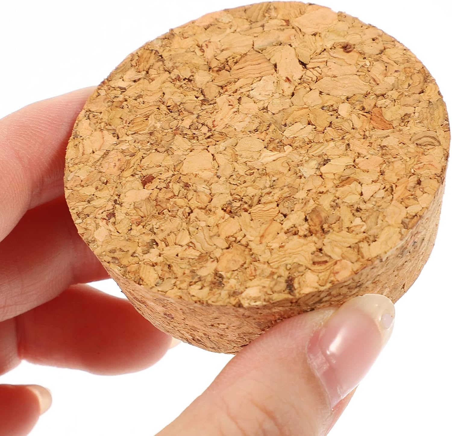 STOBOK 20 pcs Natural Cork Plugs Reusable Tapered Bottle Cork Stoppers for Wine Bottles Airtight Sealing for Opened Beverages 1.69 X 1.49 X 0.70 in Home Brewing Bars Restaurants