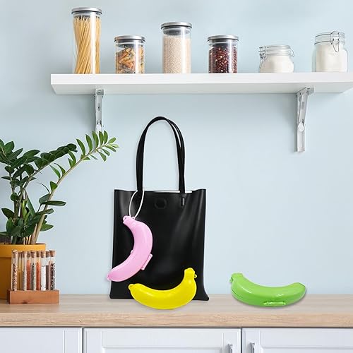 Miniatura 8 de Paquete de 3 fundas de plátano sin BPA, caja protectora de plátano, soporte para plátano para viajes al aire libre, contenedor de almacenamiento de