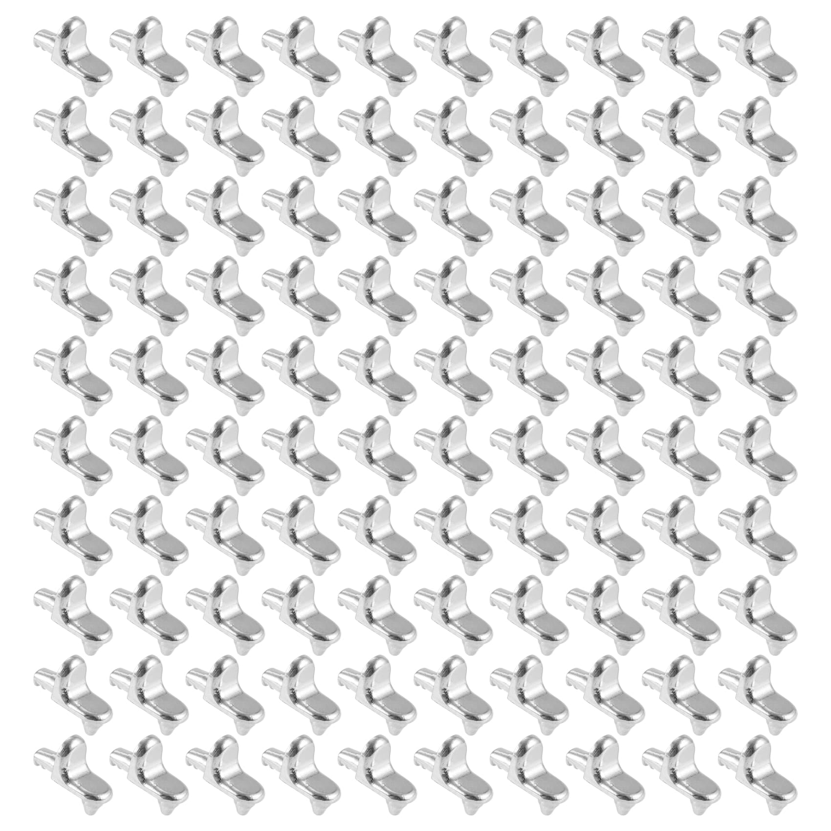 Littimoon 100PCS Shelf Support Pegs Cabinet Closet Laminate Pins Glass Plated Pins Fixing Bracket Holder Furniture Hardware