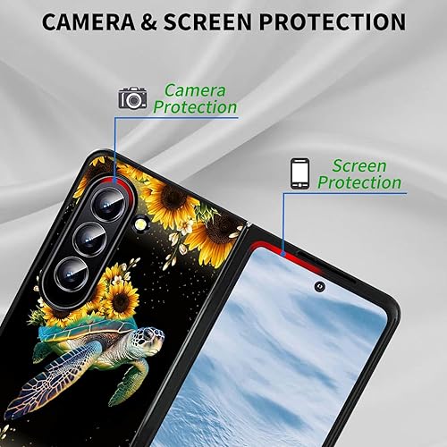 Vista 115 de Funda protectora para Samsung Galaxy Z Fold 5 2023 Slim Light Hard PC Shook Proof Funda protectora para Samsung Galaxy Z Fold 5 7.6 pulgadas - Flor