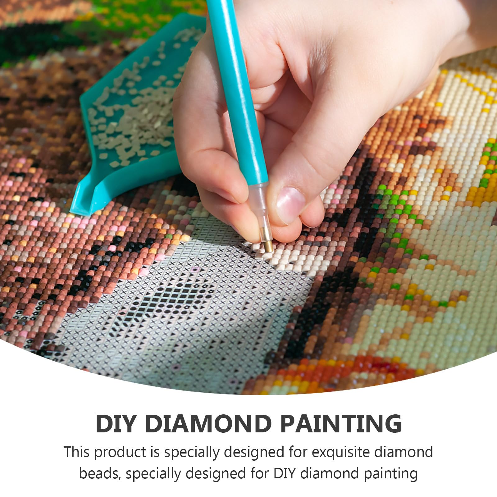 Cuentas Cuadradas 2,5mm de Resina para Pintura de Gemas DIY