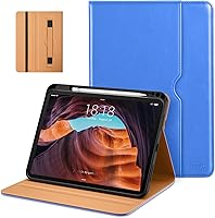 Vista 39 de DTTO Funda para iPad (A16) de 11ª generación de 11 pulgadas 2025, funda para iPad de 10.9 pulgadas 2022, funda de cuero prémium con soporte para Rojo