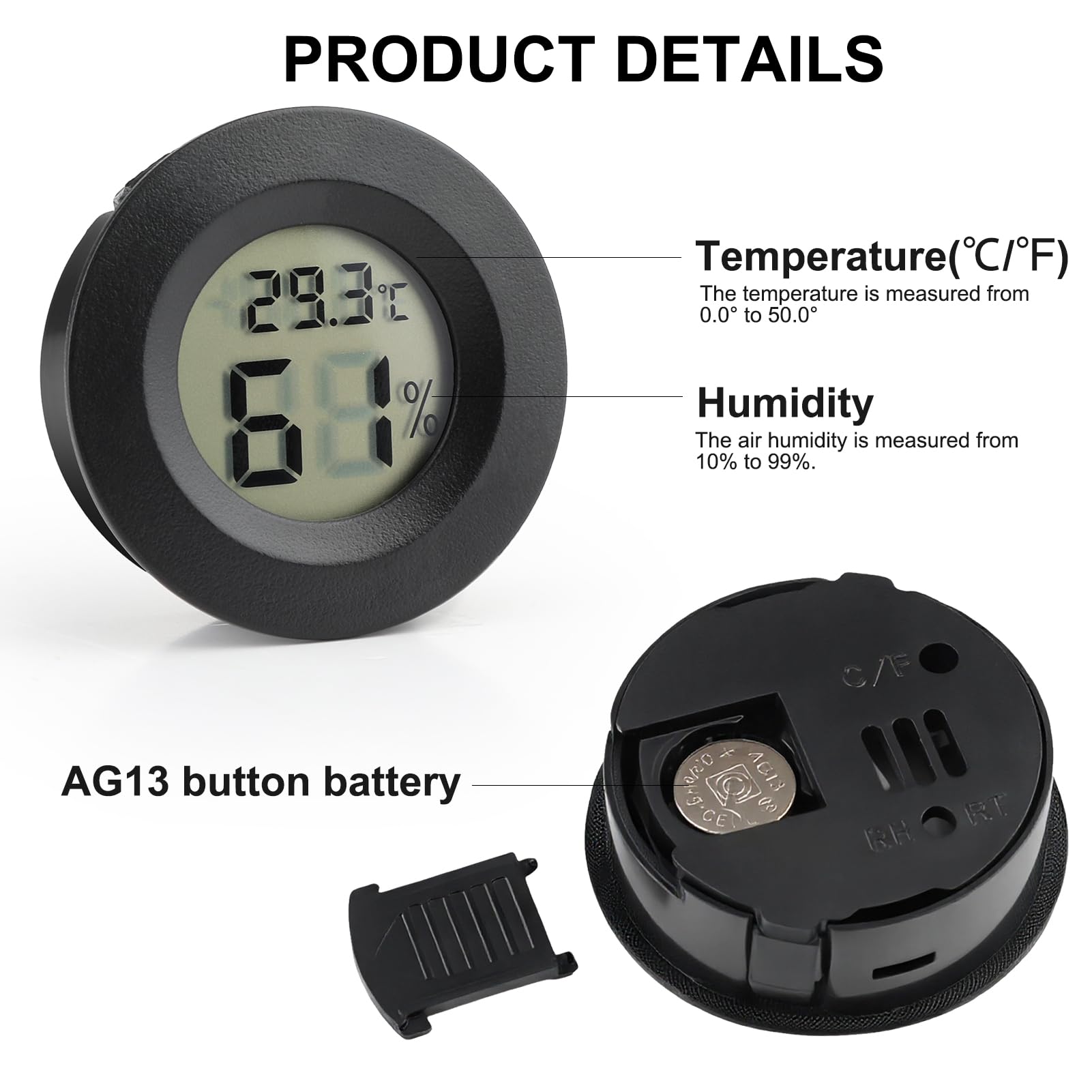 Reptile Thermometer Hygrometer - Image 3