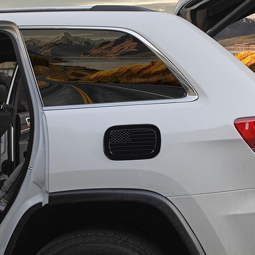 Miniatura 6 de Tapa de depósito de gasolina para puerta de llenado de combustible, decoración de bandera de EE. UU., accesorios exteriores para Jeep Grand Cherokee