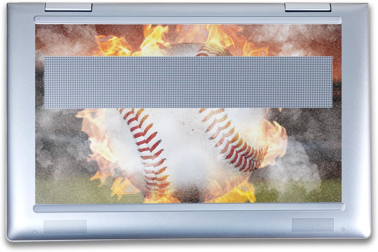 Glossy Glitter Laptop Skin Compatible with HP Envy x360 14” (2023) - Fastball - Premium 3M Vinyl Protective Wrap Decal Cover - Easy to Apply | Crafted in The USA by MightySkins