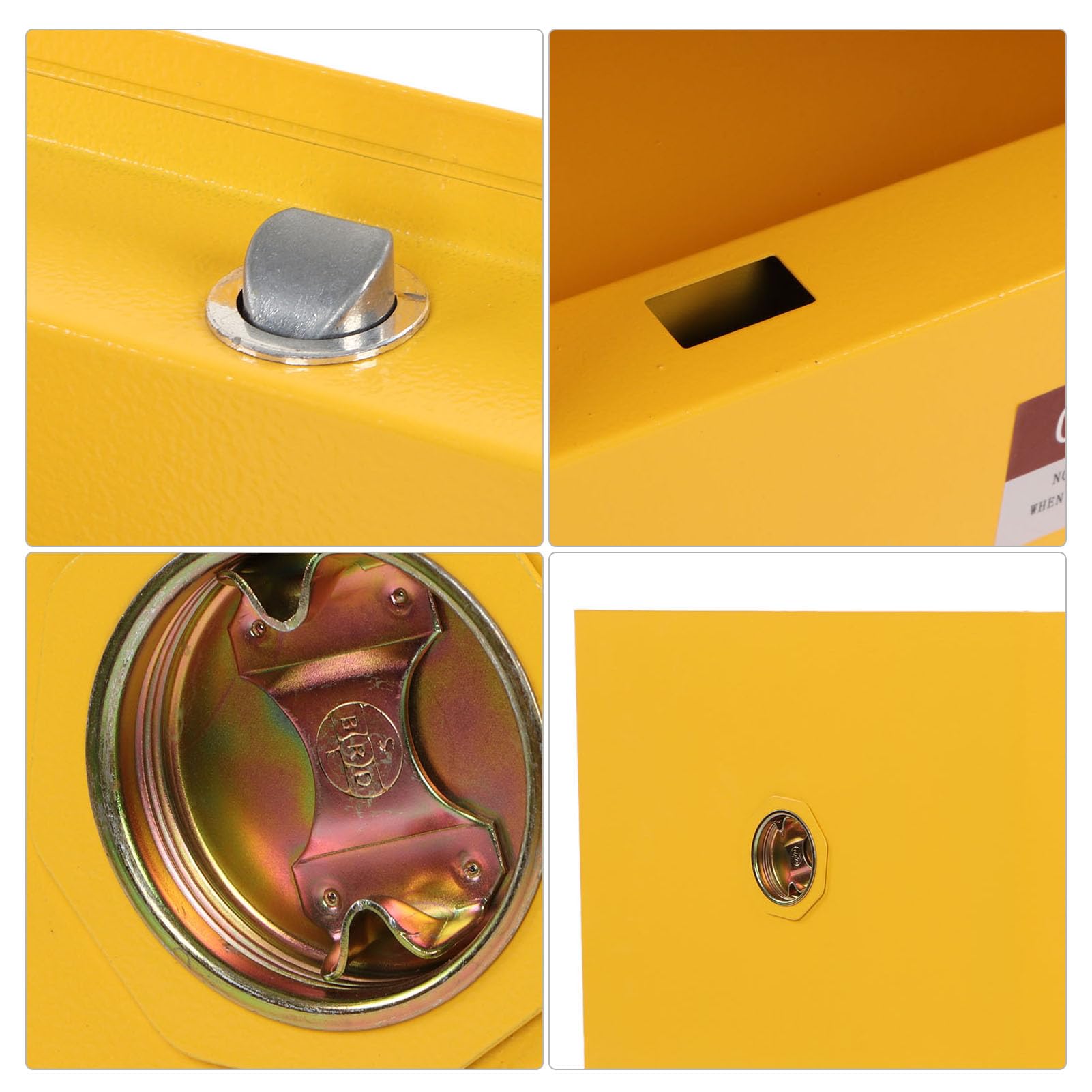 Industrie Sicherheitsschrank, Gefahrstoffschrank Gefahrenlagerschrank Feuerbeständig Explosionssicher Lecksicherer Schrank Chemikalienschrank 56 x 43 x 43cm
