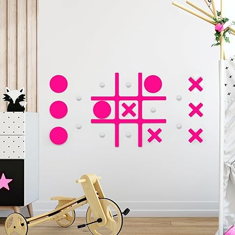 Magnetic Tic Tac Toe | Modern Home Wall Decor | Farmhouse Wall Art