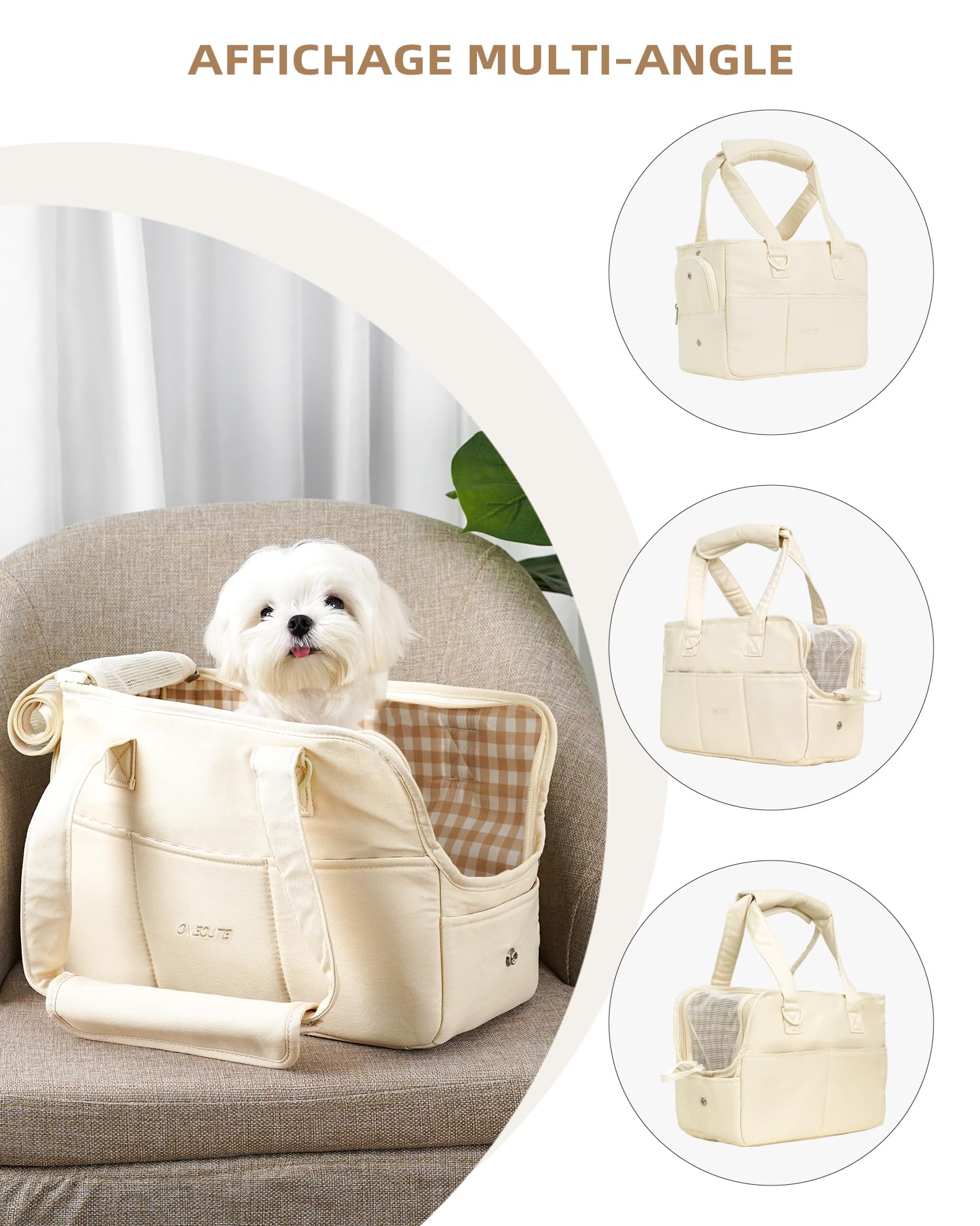 Borsa Da Viaggio Uross Per Cani 25 Litri, Con Ciotole Pieghevoli E Tappetino, Approvata Per Aereo