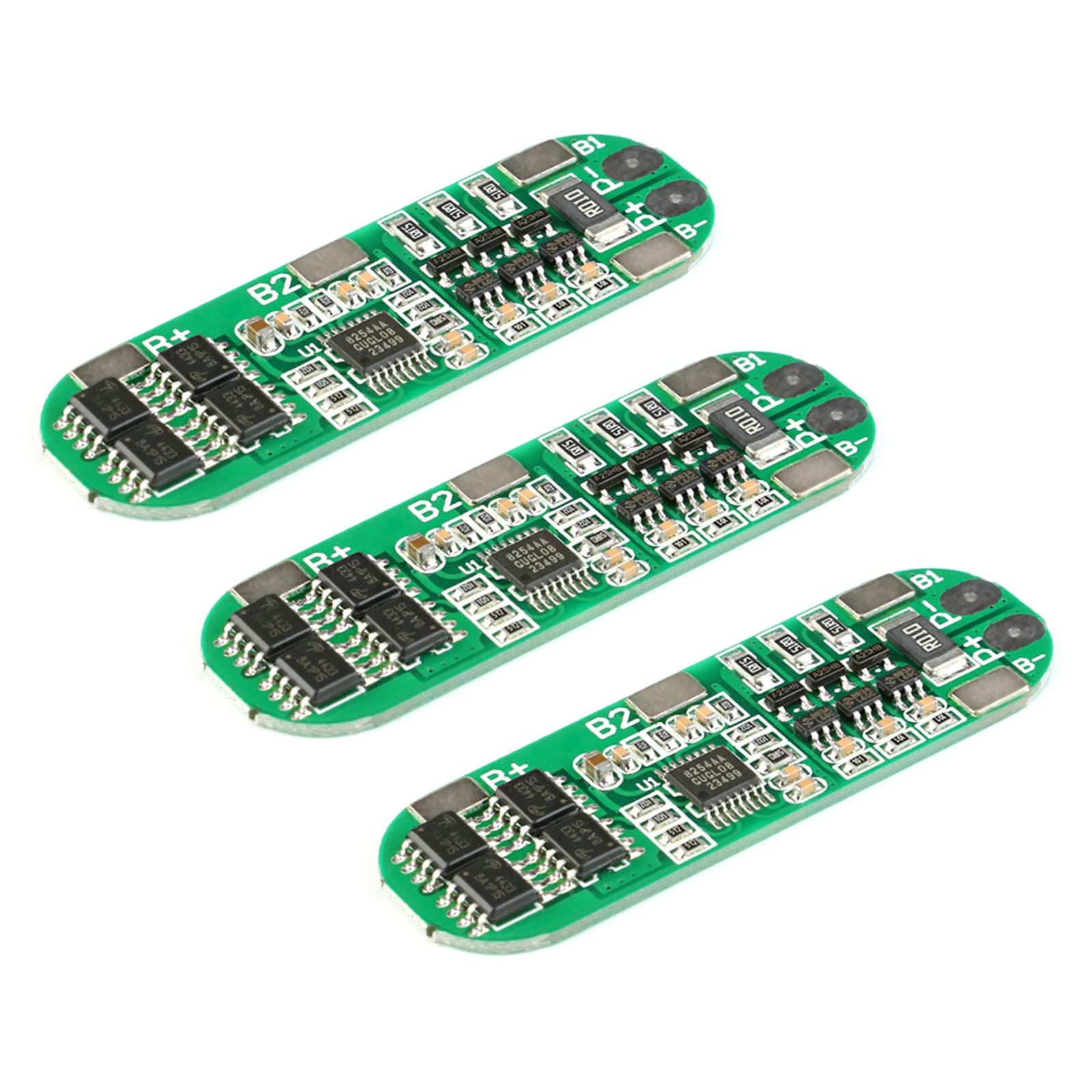 JESSINIE 3Pcs 3S Battery Protection Board 3S 10A 18650 Lithium Battery Protection Board 12.6V with Charge Balance Overcharge Overdischarge Overcurrent Protection