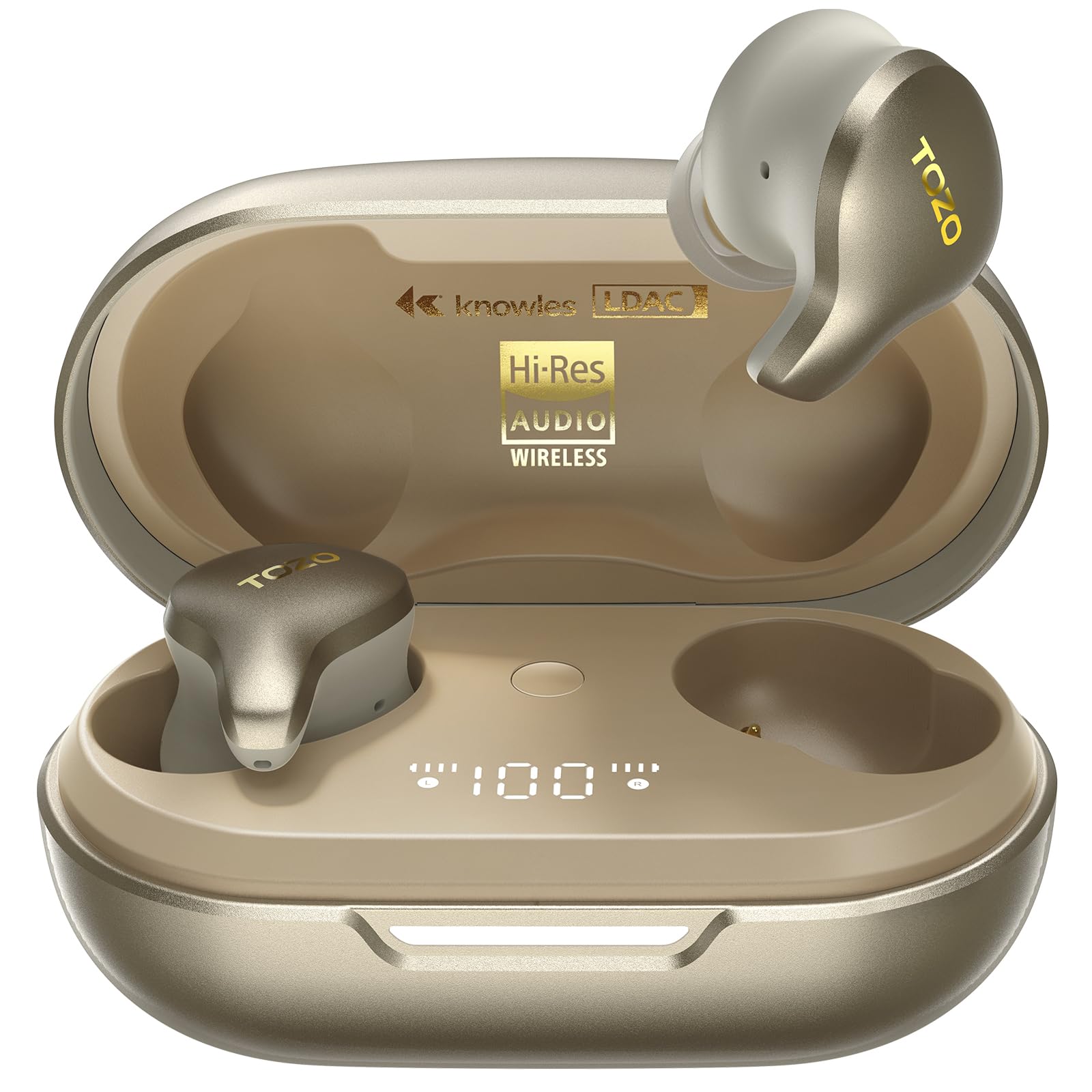 tozo golden x1 wireless earbuds champagne bluetooth