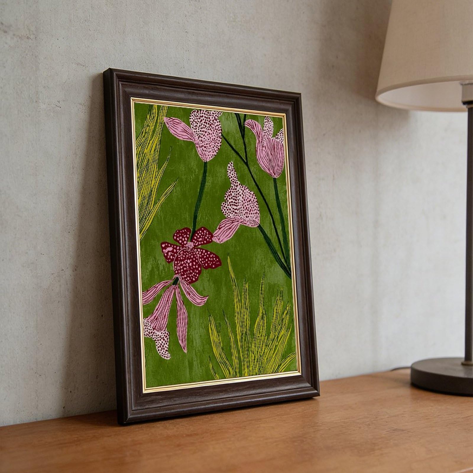 AYINUER Póster de lienzo con diseño de flores botánicas para decoración de