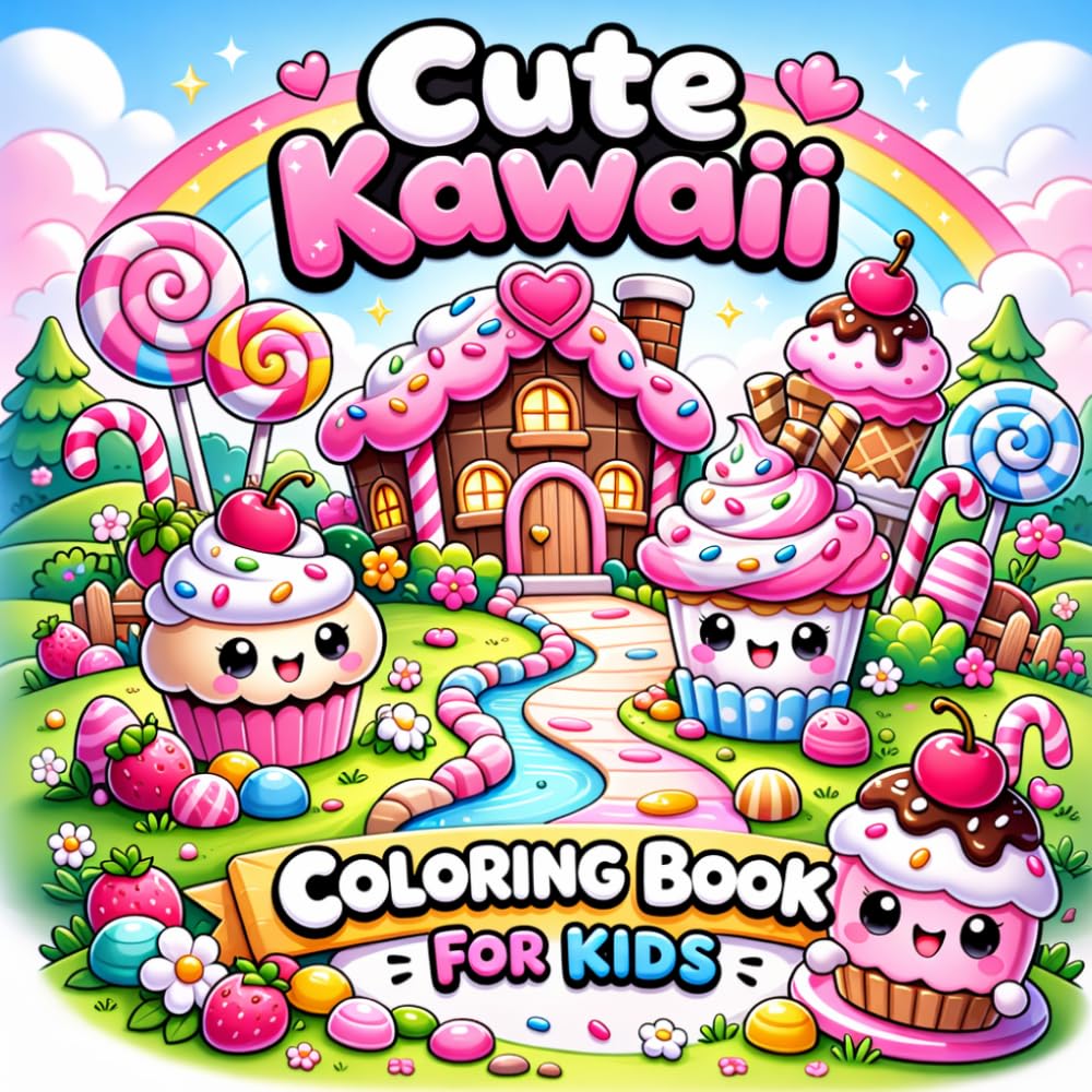 Cute Kawaii Coloring Book for Kids