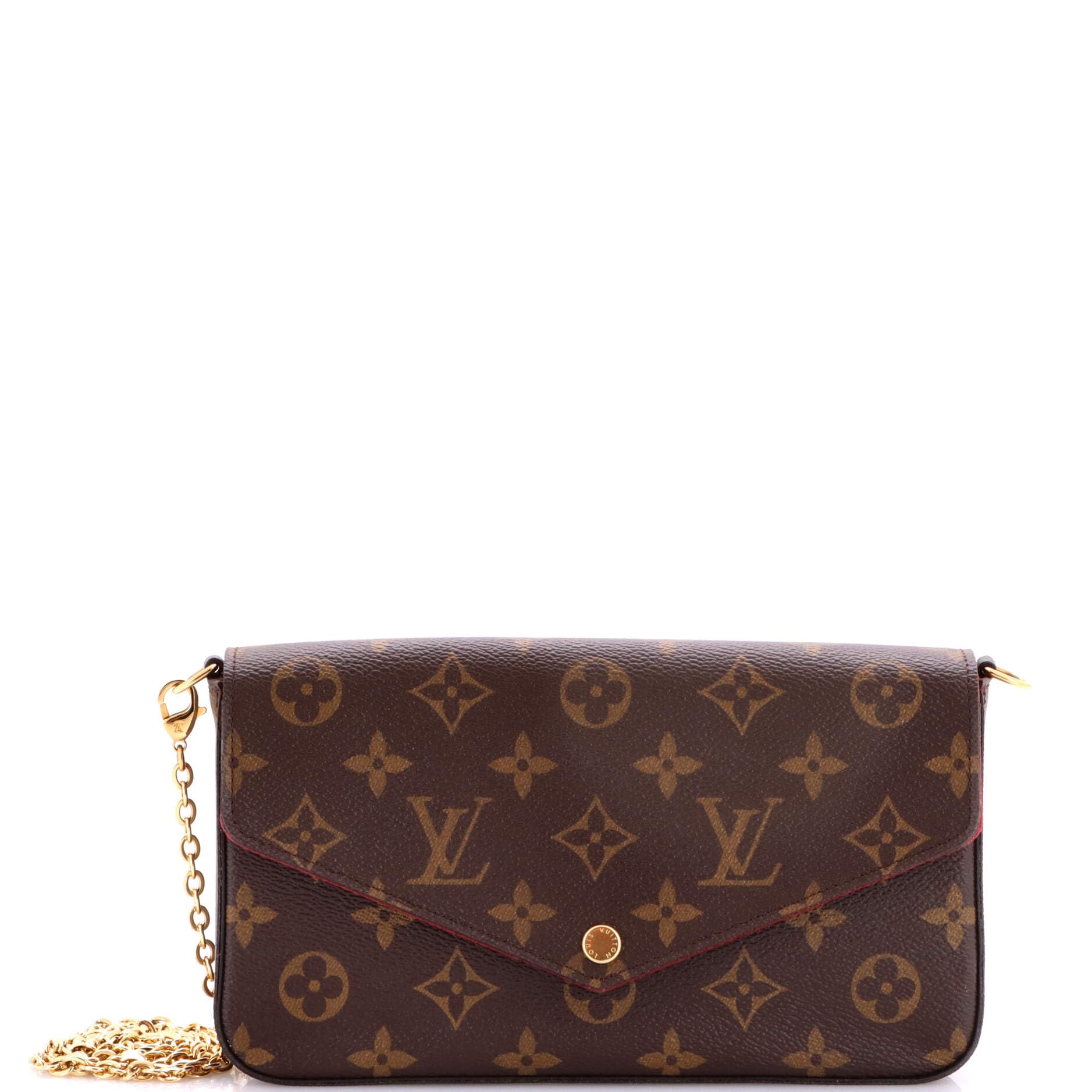 Louis Vuitton Pre-Loved Felicie Pochette Monogram Canvas, Brown