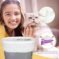 Vista 3 de Revestimientos para cajas de arena para gatos compatibles con el modelo de bandejas de arena de entrada superior, resistentes a desgarros, 25 bolsas