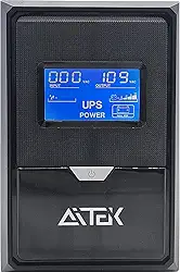 No-Break Estabilizador Proteção Contra Quedas de Energia Compacto Sistema de Energia Interrupta 110v ou 220v 650VA Preto (220v)