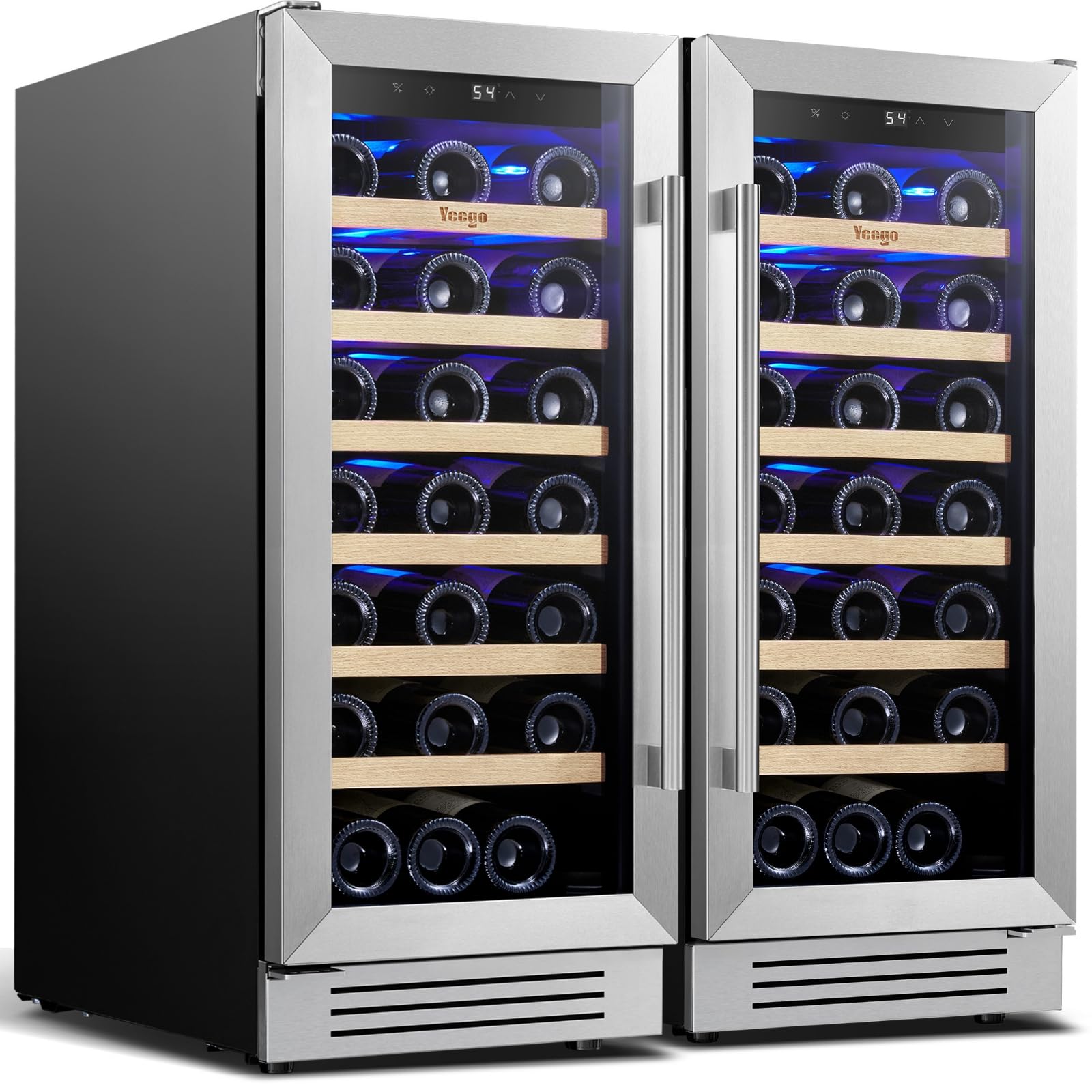 Yeego YEG-BS15+WS15 Beverage Cooler Silver
