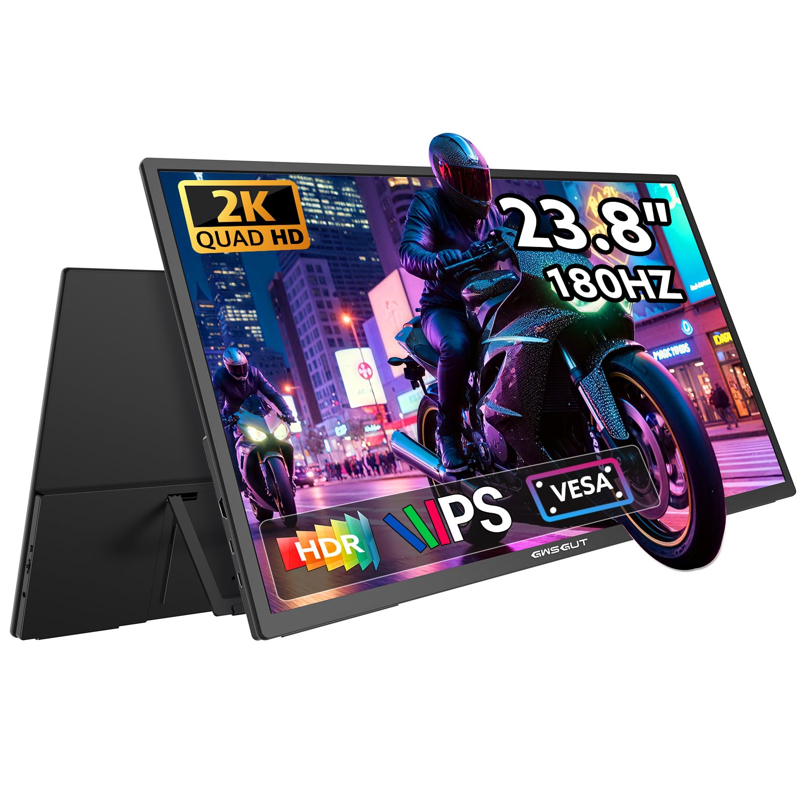 PlayStation4 - ユウタ Amazon.com: GWSGUT 23.8'' 2K 180Hz Portable Monitor QHD Wide
