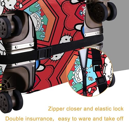 Miniatura 4 de ISUNIET Funda para equipaje de viaje, funda protectora para maleta, funda protectora para maletín de 18 a 32 pulgadas, protector de equipaje para