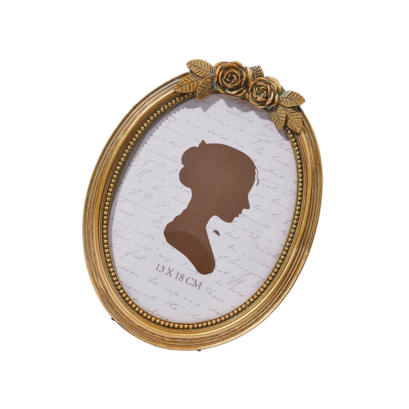 BELOWSYALER Antique Ornate Photo Frame with Florals Relief Retro Picture Frame Wall and Tabletop Display for Home Decors Art Gallery Retro Picture