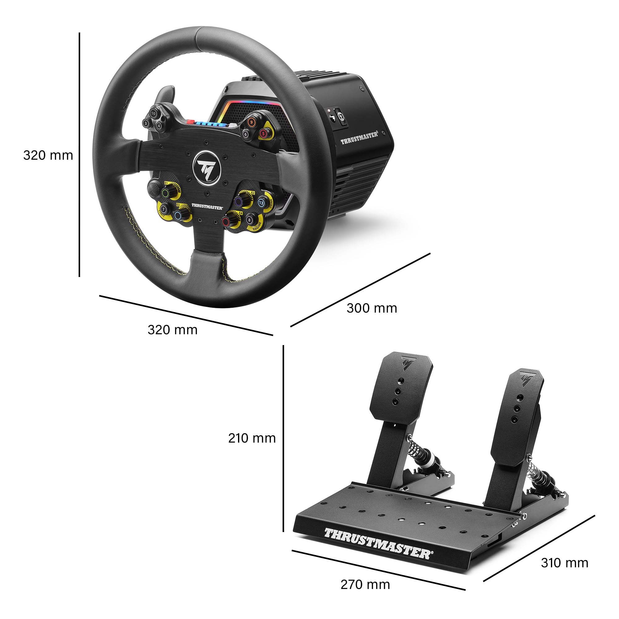 Thrustmaster T818 EVO 32R, Direct Drive Racing Wheel with Pedal