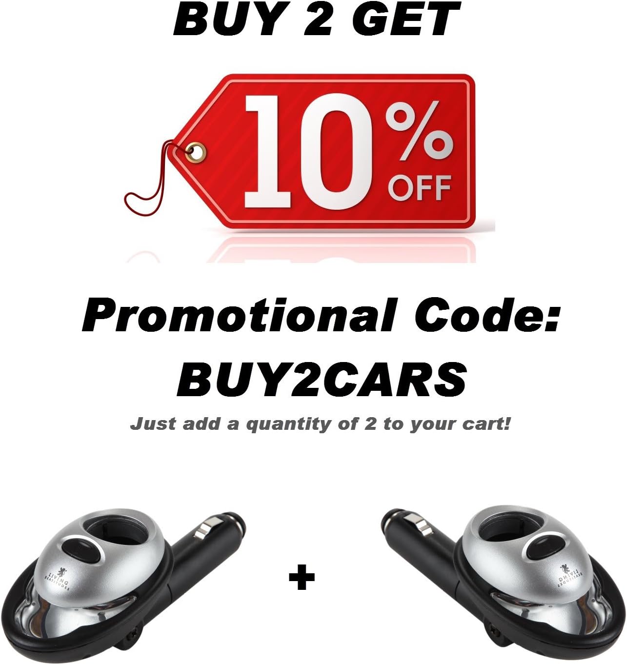 Aromatherapy Essential Oils Car Diffuser - Refresh & Revitalize Your Vehicle with The Best Aroma Car Scenter from Living BeAtitudes