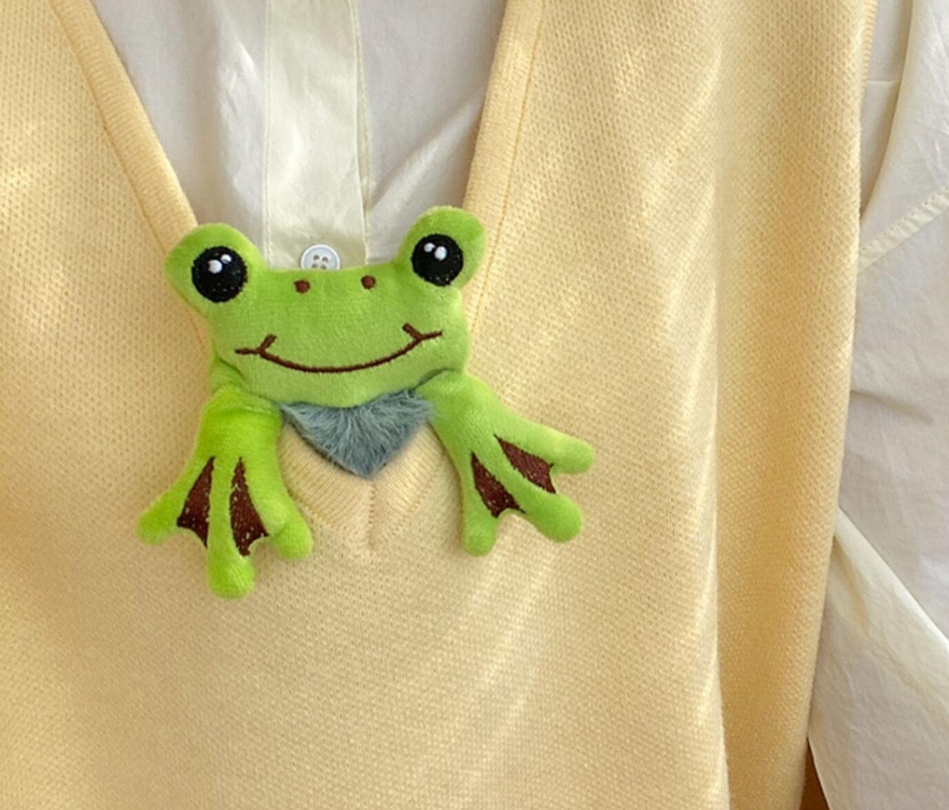 Scrunchies Cute Frog Hair Accessory Ties Amazon.com : Plush Hair Tie, Cute Frog Hairband, Plush Hair  main image 3